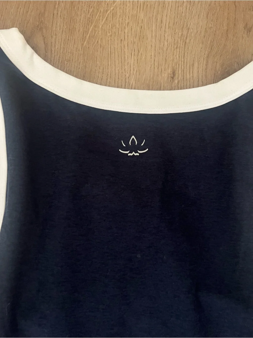 Beyond Yoga Navy Blue Mini Dress with White Trim - Picture 7 of 8